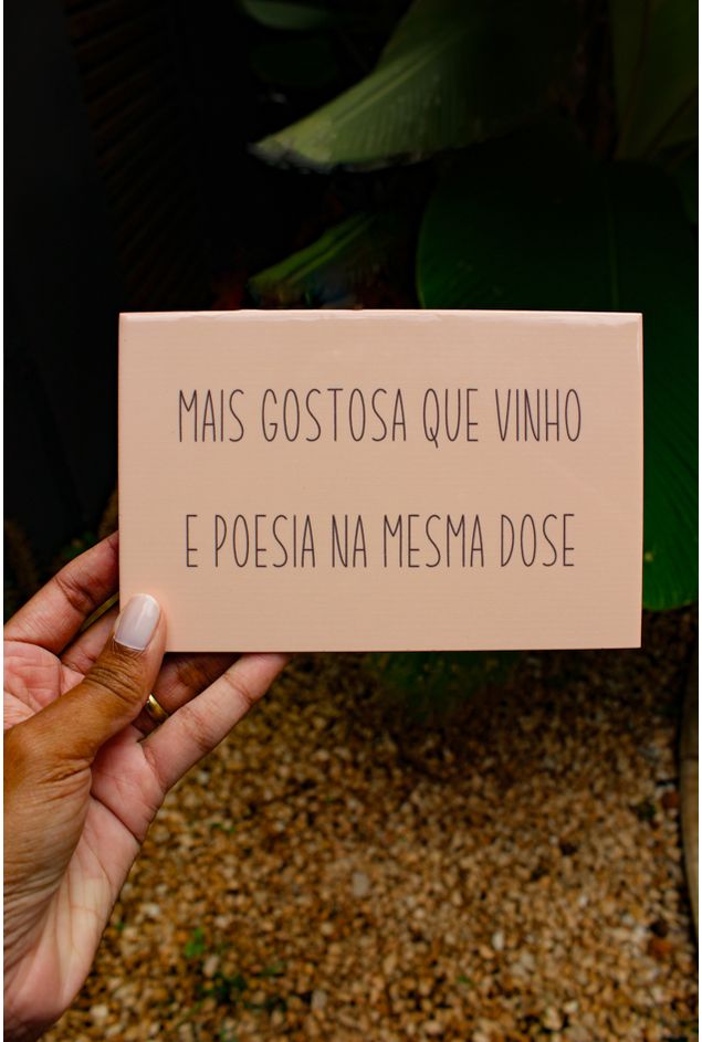 Azulejo Decorativo Mais Gostosa Que Vinho E Poesia Mimo Galeria -3-